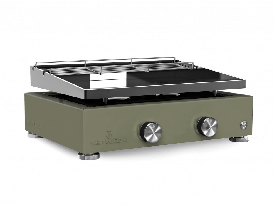 Plancha-Gasgrill SIMPLICITY 2 Brenner - emaillierte...