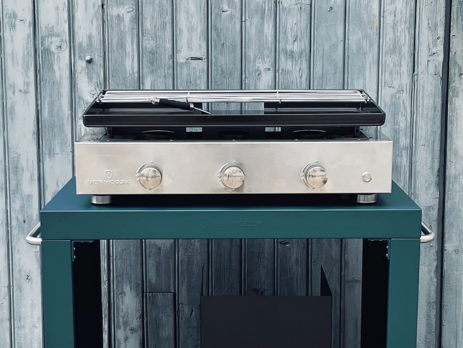 Plancha-Gasgrill SIMPLICITY 3 Brenner - emaillierte...