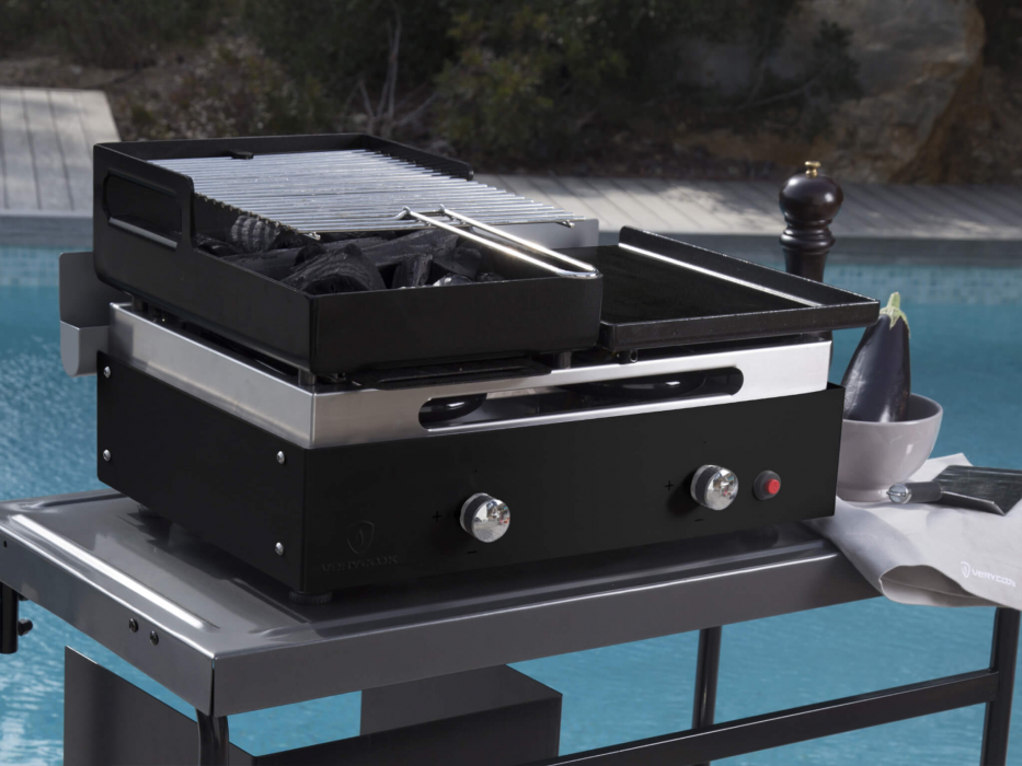 Verysmart Plancha-Gasgrill und Holzkohlegrill ☀ Verycook