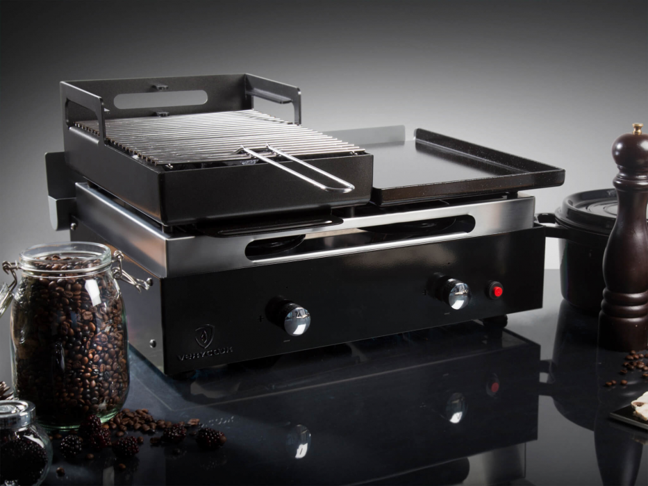 Verysmart Plancha-Gasgrill und Holzkohlegrill ☀ Verycook