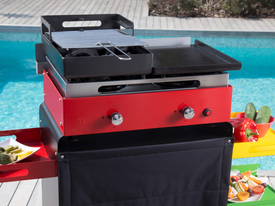 Verysmart Plancha-Gasgrill und Holzkohlegrill ☀ Verycook