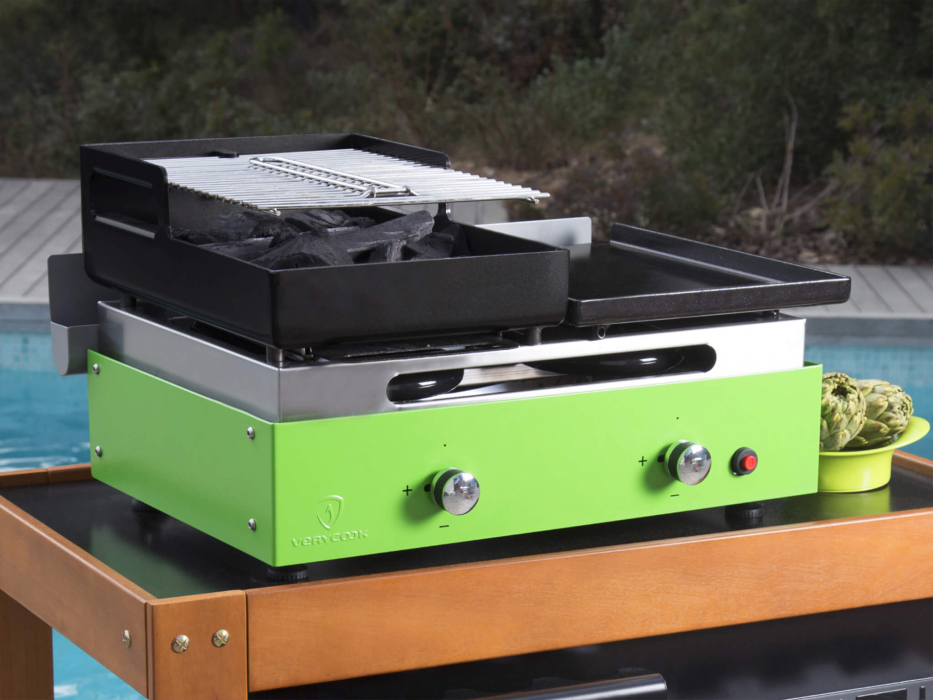 Verysmart Plancha-Gasgrill und Holzkohlegrill ☀ Verycook