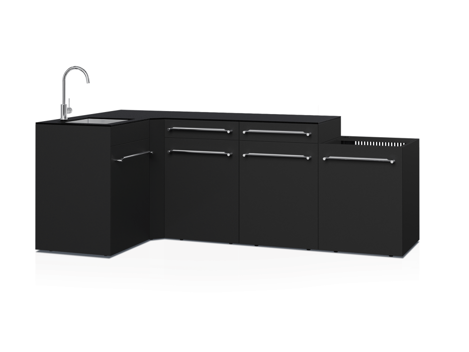 Cuisine d'extérieur Fusion avec angle et évier 5 modules...
