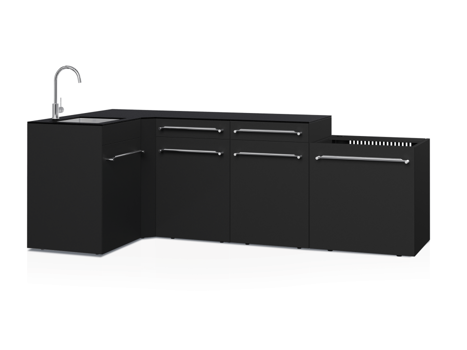Cuisine d'extérieur Fusion avec angle et évier 5 modules...