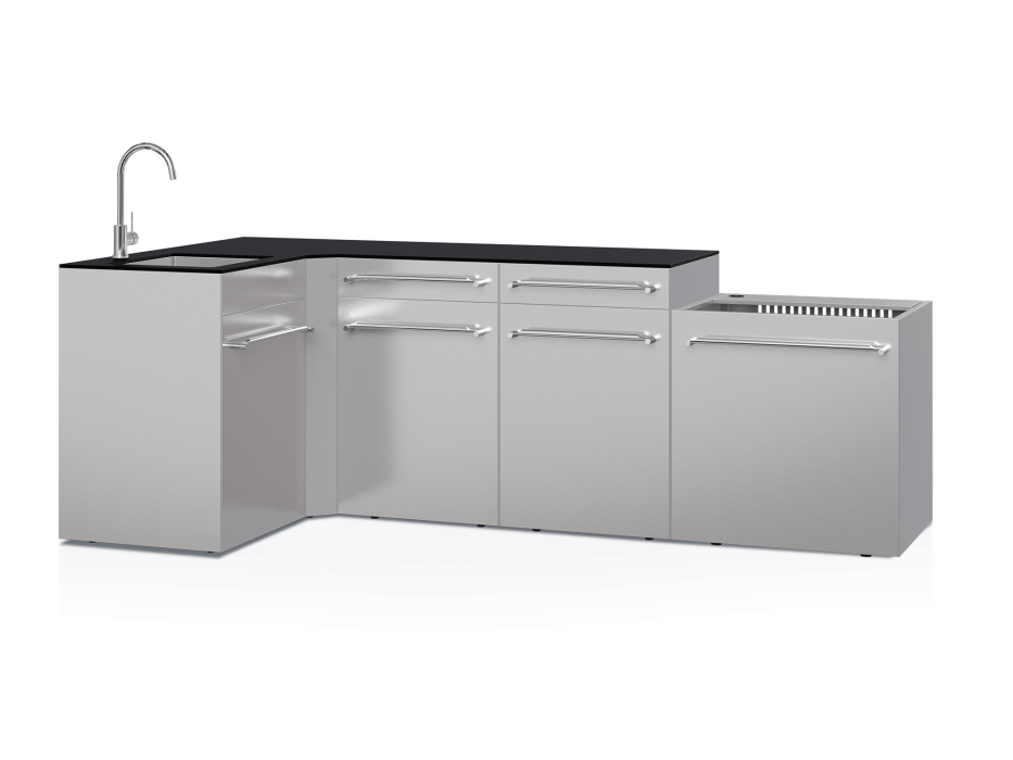 Cuisine d'extérieur Fusion avec angle et évier 5 modules...