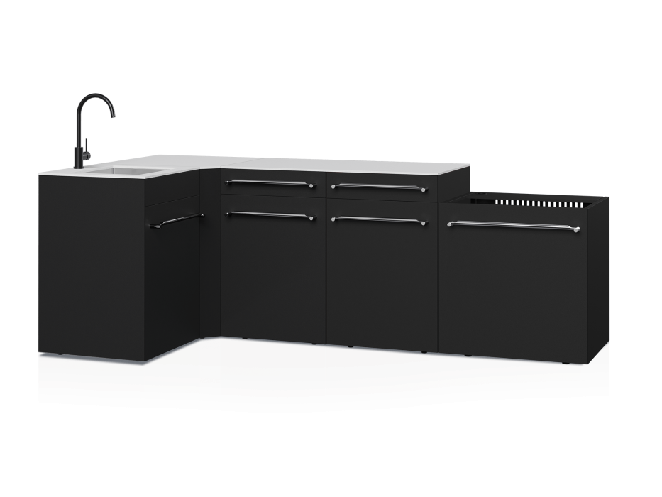 Cuisine d'extérieur Fusion avec angle et évier 5 modules...