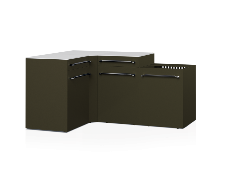 Cuisine d'extérieur Fusion avec angle 4 modules - 188 cm