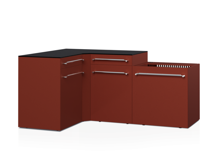 Cuisine d'extérieur Fusion avec angle 4 modules - 188 cm