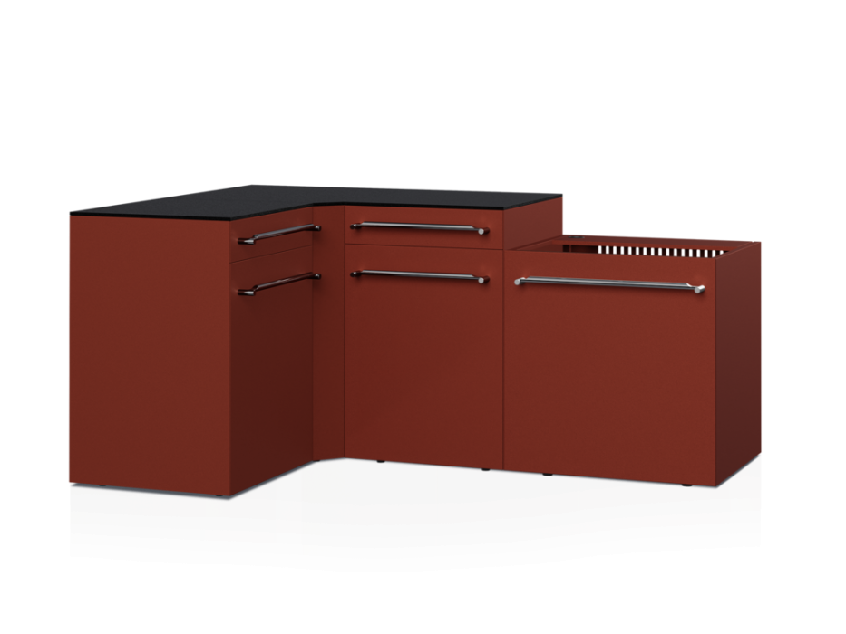 Cuisine d'extérieur Fusion avec angle 4 modules - 188 cm