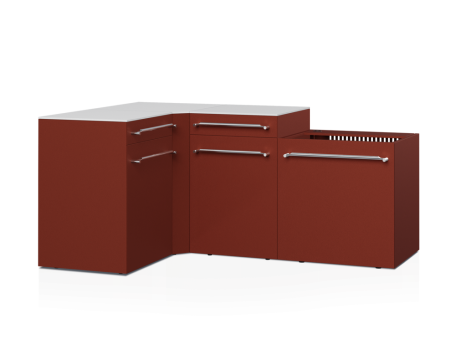 Cuisine d'extérieur Fusion avec angle 4 modules - 188 cm