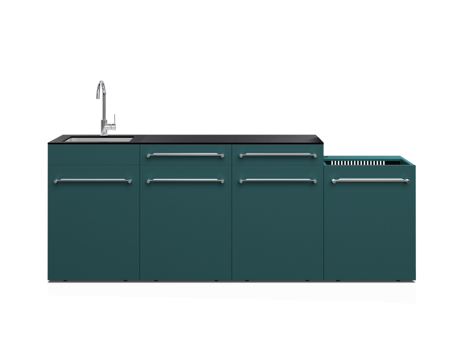 Cuisine d'extérieur Fusion avec évier 4 modules - 240 cm