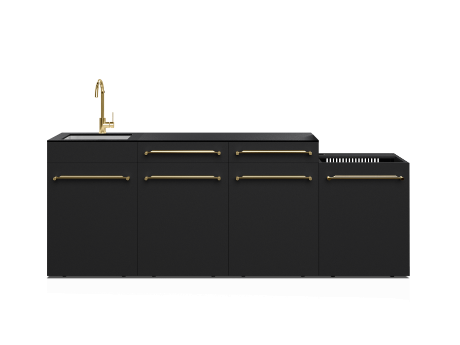 Cuisine d'extérieur Fusion avec évier 4 modules - 240 cm