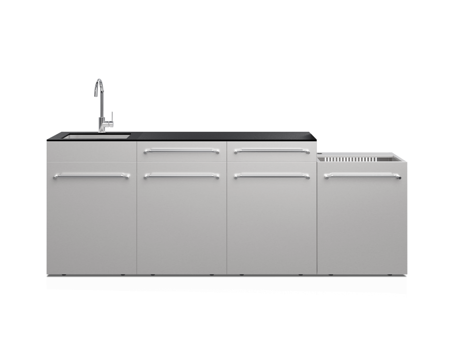 Cuisine d'extérieur Fusion avec évier 4 modules - 240 cm
