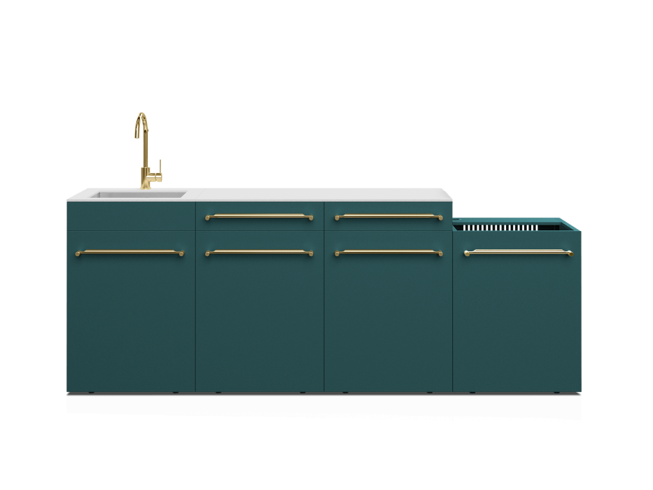 Cuisine d'extérieur Fusion avec évier 4 modules - 240 cm