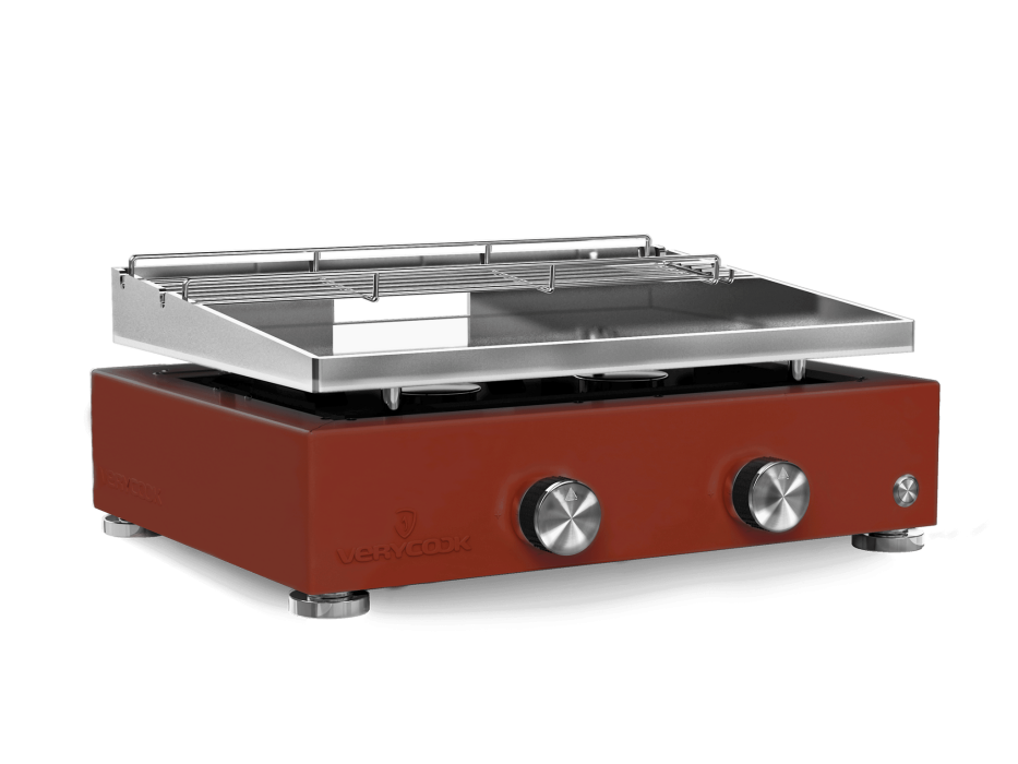 Plancha-Gasgrill SIMPLICITY 2 Brenner - Edelstahlplatte